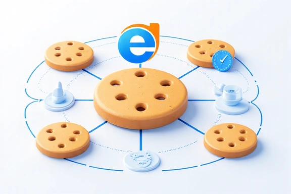 Illustration of browser cookies